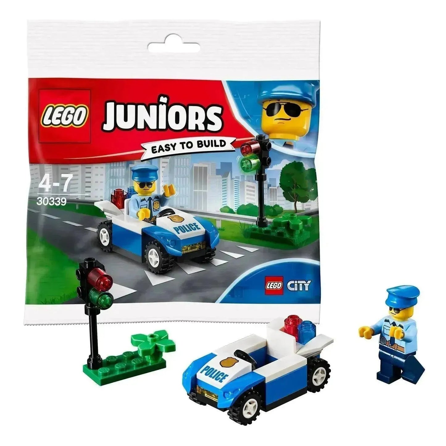 LEGO Traffic light control with police and police car 30339 Juniors LEGO Juniors @ 2TTOYS | Official LEGO shop😊🥰 LEGO €. 6.99