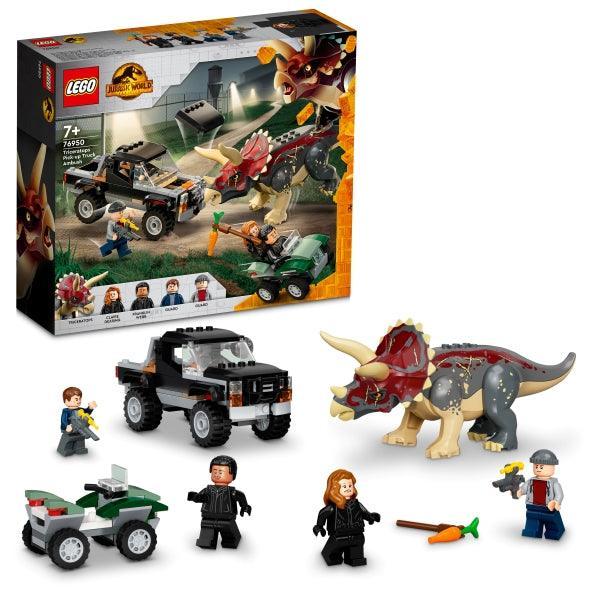 LEGO Triceratops pick-up truck hinderlaag 76950 Jurassic World LEGO JURASSIC WORLD @ 2TTOYS LEGO €. 49.99