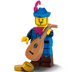 LEGO Troubadour (1 stuk) Minifguren Serie 22 71032-3 LEGO MINIFIGUREN @ 2TTOYS LEGO €. 5.99