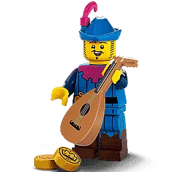 LEGO Troubadour (1 stuk) Minifguren Serie 22 71032-3 LEGO MINIFIGUREN @ 2TTOYS | Official LEGO shop😊🥰 LEGO €. 5.99