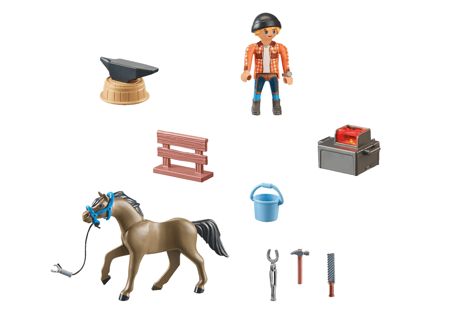 PLAYMOBIL Hoefsmid: Ben & Achilles 71357 Horses of Waterfall PLAYMOBIL HORSES OF WATERFALL @ 2TTOYS | Official LEGO shop😊🥰 PLAYMOBIL €. 12.49