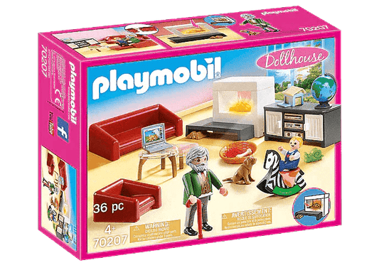 PLAYMOBIL Poppenhuis Huiskamer met open haard 70207 Dollhouse PLAYMOBIL @ 2TTOYS | Official LEGO shop😊🥰 PLAYMOBIL €. 19.99