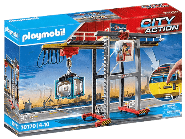 PLAYMOBIL Portaalkraan met containers 70770 City Action PLAYMOBIL @ 2TTOYS | Official LEGO shop😊🥰 PLAYMOBIL €. 69.49