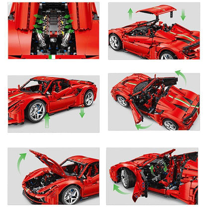 The Ultimate Tri Colore Cabrio 3780PCS 4300 delig (lijkende op Ferrari F8 Tributo Spider) BLOCKZONE @ 2TTOYS BLOCKZONE €. 271.99